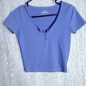 Hollister Lavender Baby Tee Crop Top